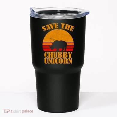 Save The Chubby Unicorn Distressed Sun Tumbler