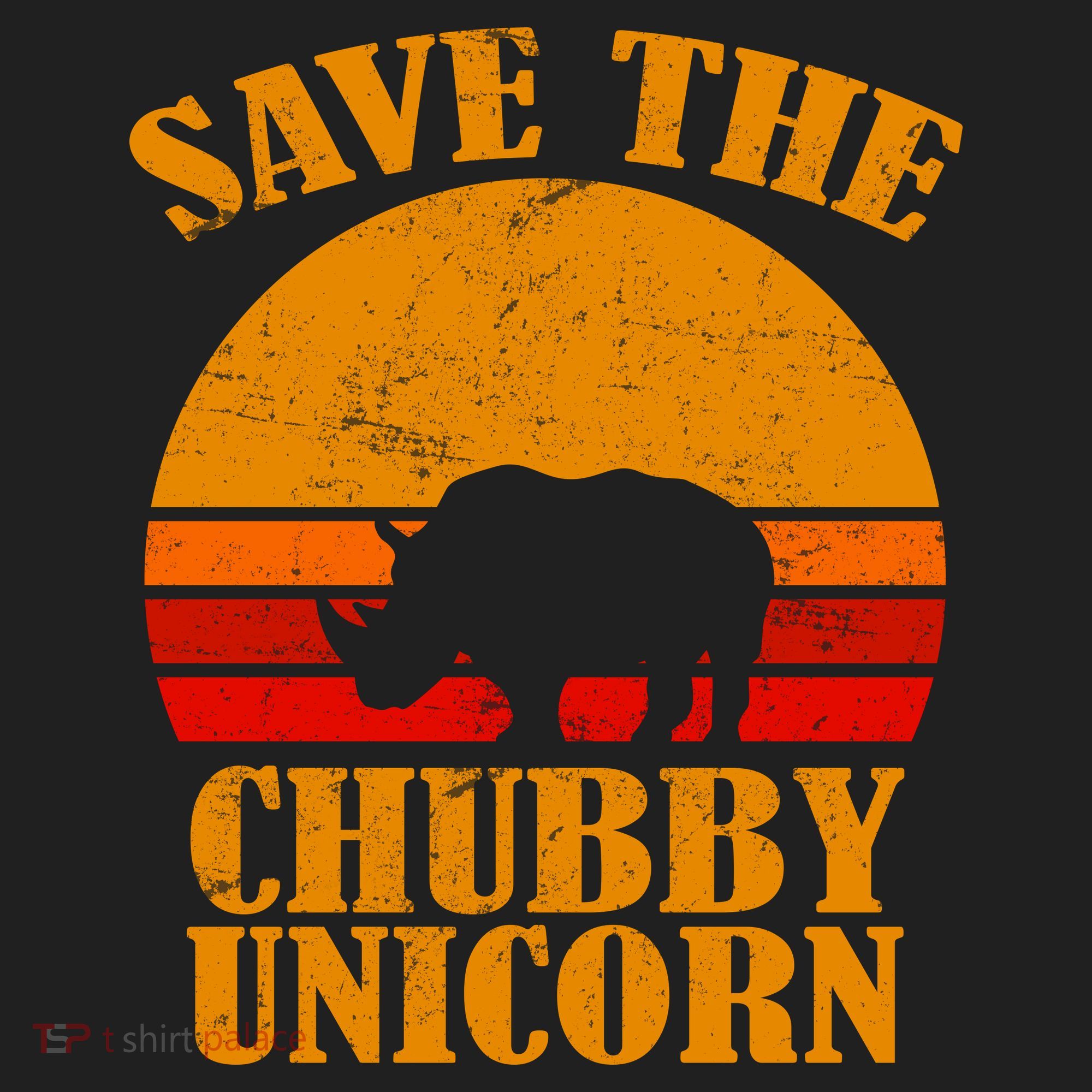 Save The Chubby Unicorn Distressed Sun Tumbler