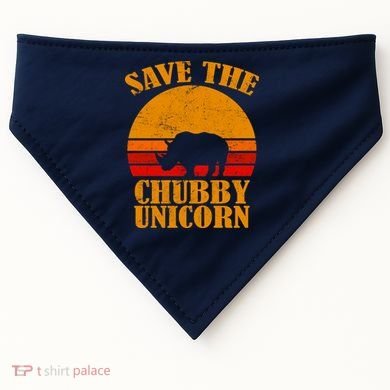 Save The Chubby Unicorn Distressed Sun USA-Made Doggie Bandana
