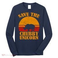 Save The Chubby Unicorn Distressed Sun Long Sleeve Shirt thumb 0