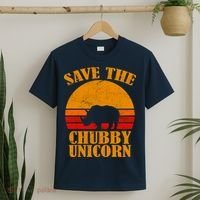 Save The Chubby Unicorn Distressed Sun T-Shirt thumb 2
