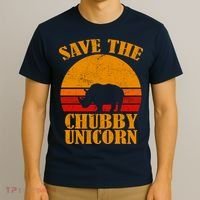 Save The Chubby Unicorn Distressed Sun T-Shirt thumb 3