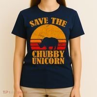 Save The Chubby Unicorn Distressed Sun T-Shirt thumb 4