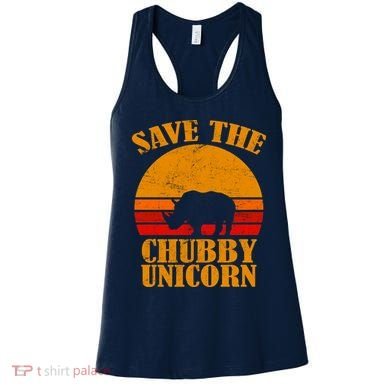 Save The Chubby Unicorn Distressed Sun Women's Tank Top