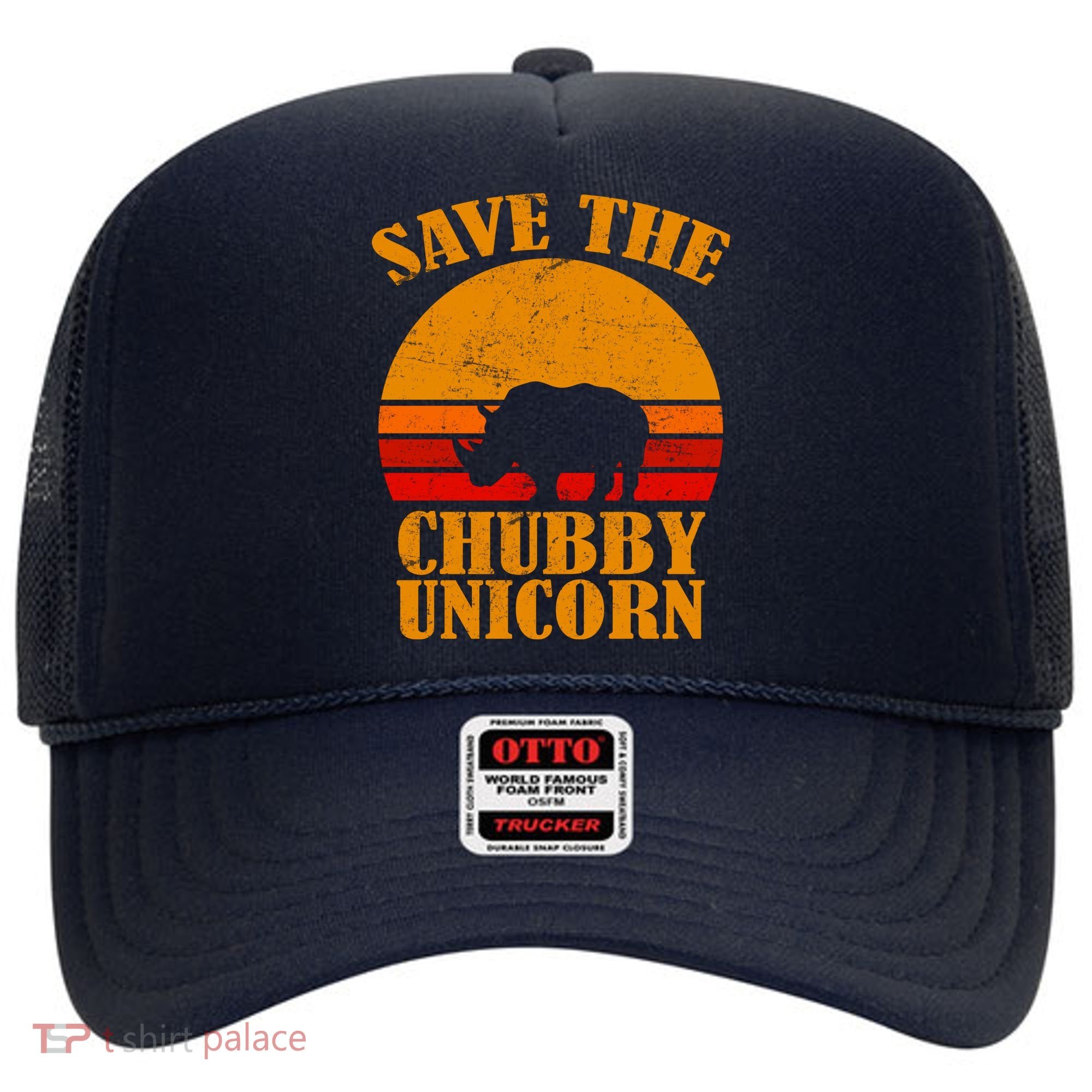 Save The Chubby Unicorn Distressed Sun Hat