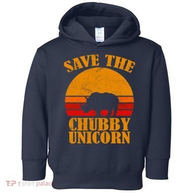 Save The Chubby Unicorn Distressed Sun Toddler Hoodie