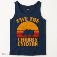 Save The Chubby Unicorn Distressed Sun Tank Top thumb 2