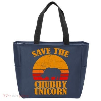 Save The Chubby Unicorn Distressed Sun Tote Bag