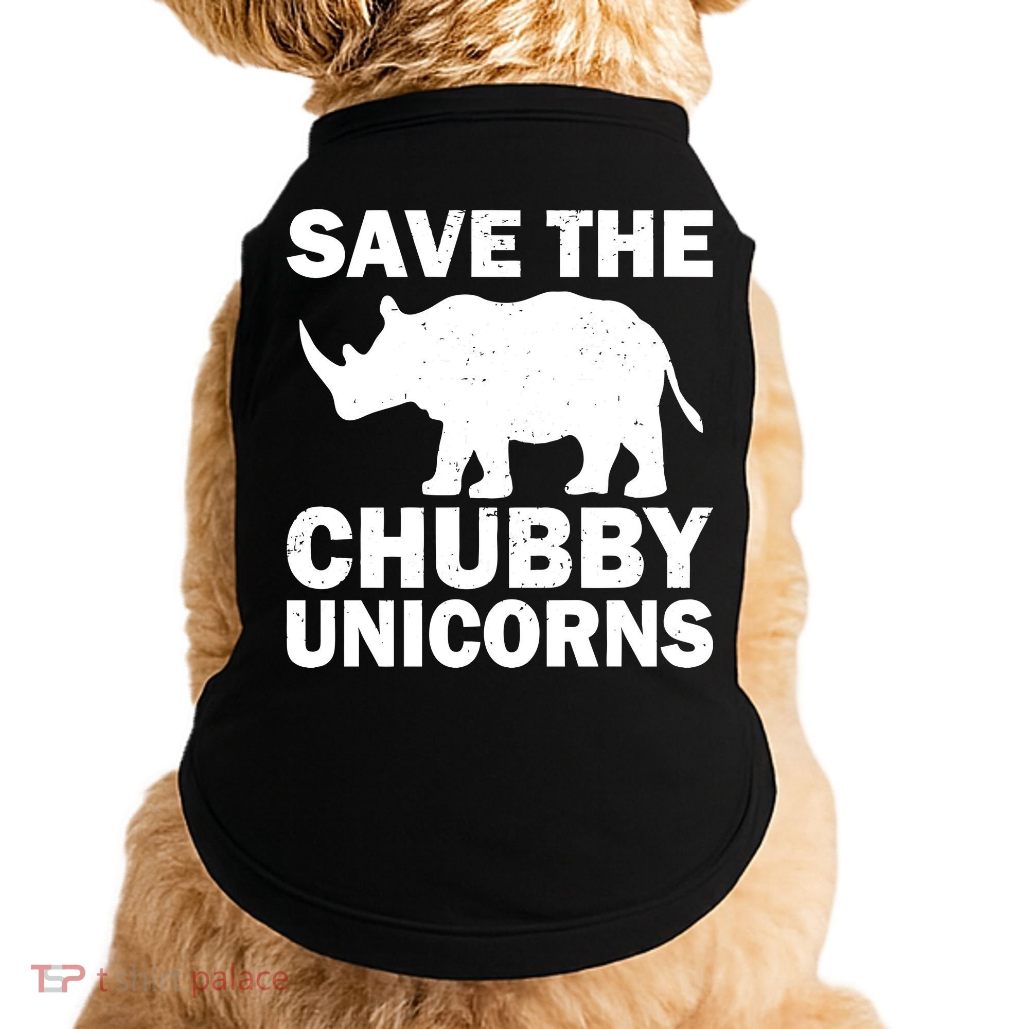Save The Chubby Unicorns Doggie Tank