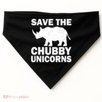 Save The Chubby Unicorns USA-Made Doggie Bandana thumb 0