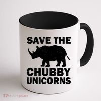 Save The Chubby Unicorns Coffee Mug thumb 1