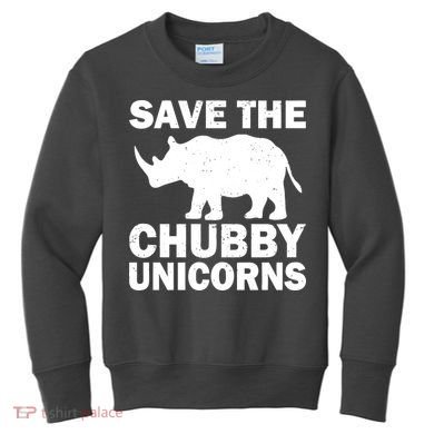 Save The Chubby Unicorns Kids Sweatshirt