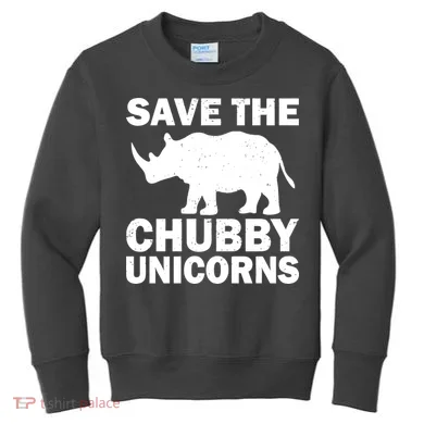 Save The Chubby Unicorns Kids Sweatshirt