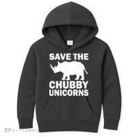 Save The Chubby Unicorns Kids Hoodie thumb 0