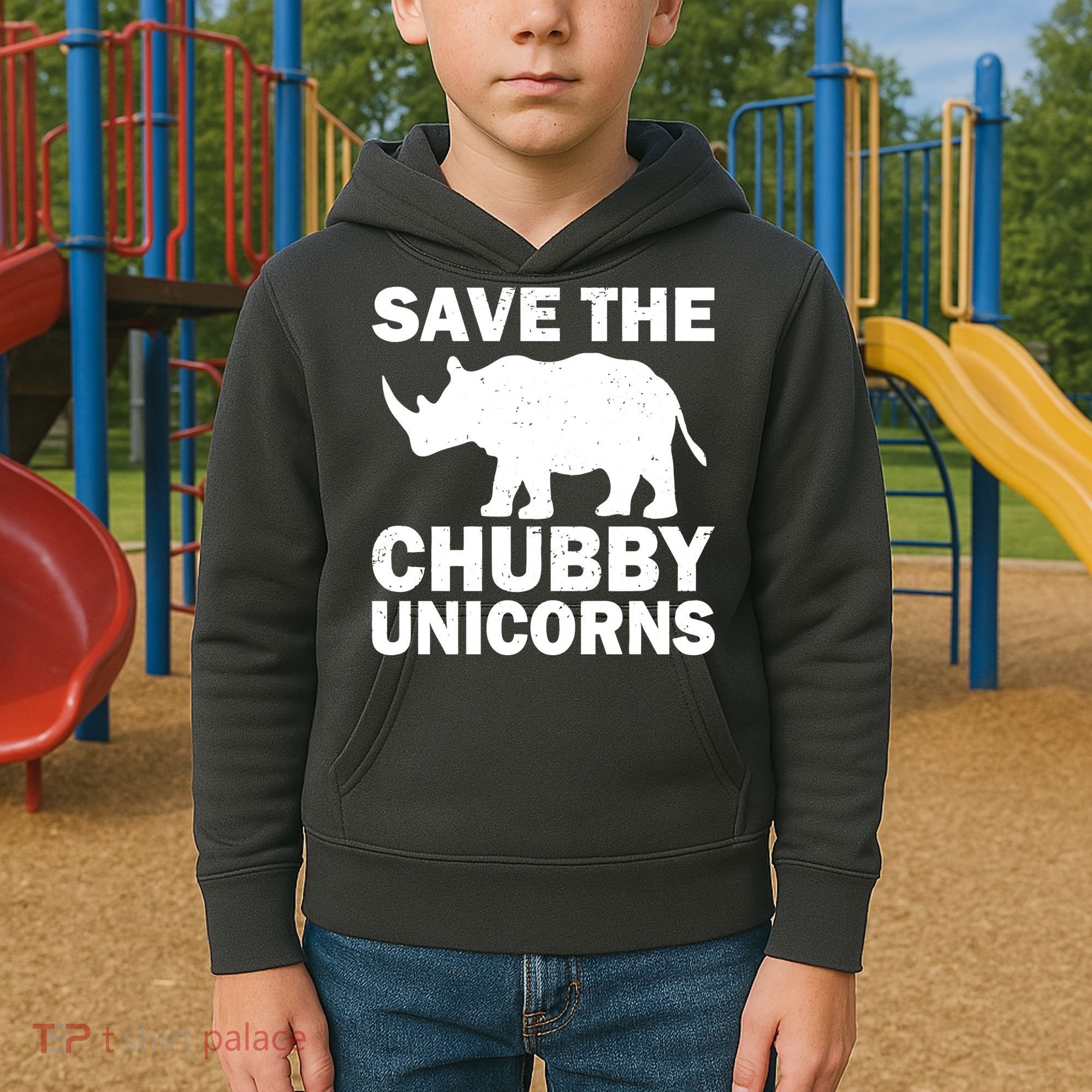 Save The Chubby Unicorns Kids Hoodie