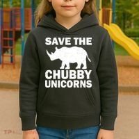 Save The Chubby Unicorns Kids Hoodie thumb 3