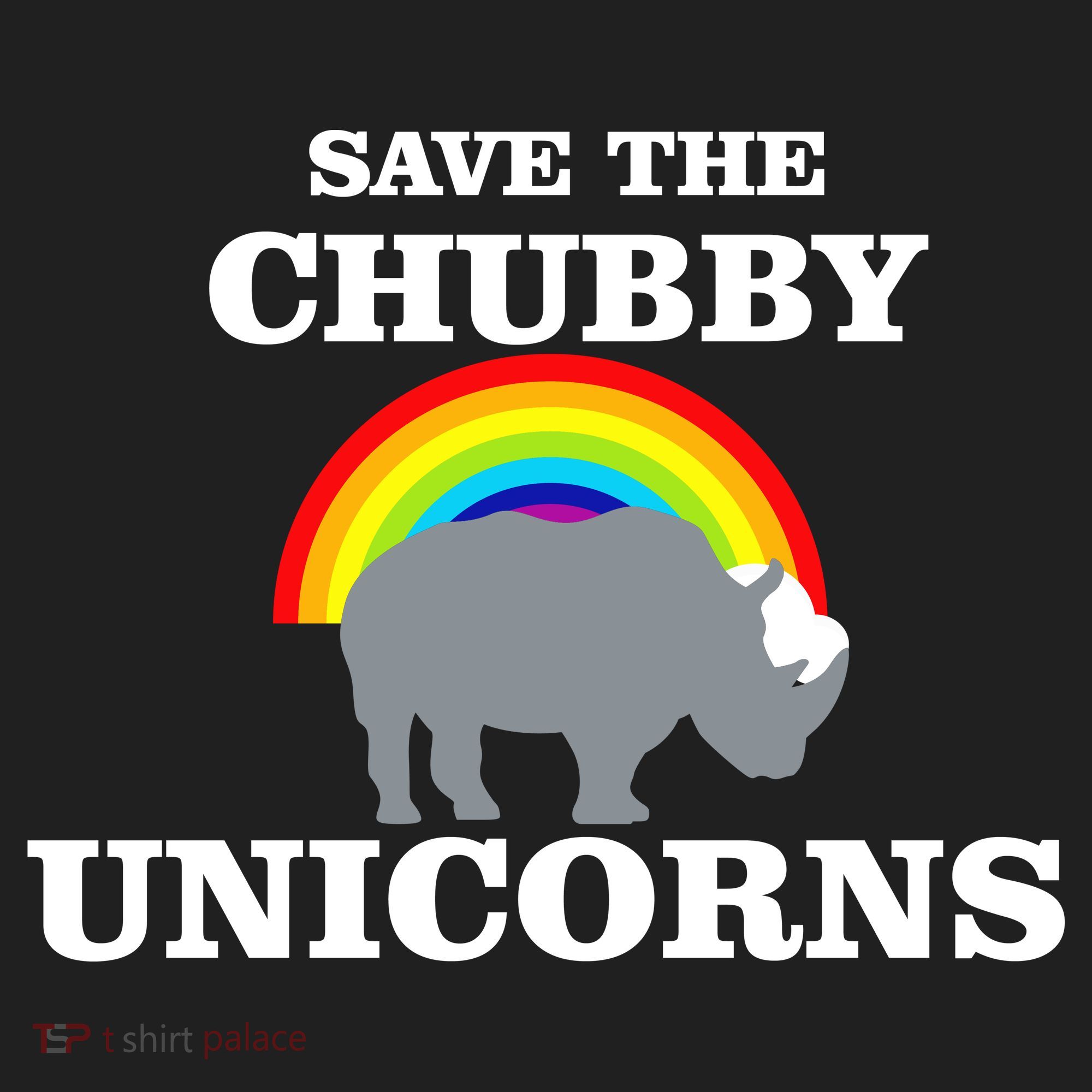 Save The Chubby Unicorns Rainbow Tumbler