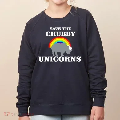 Save The Chubby Unicorns Rainbow Women's Sweatshirt