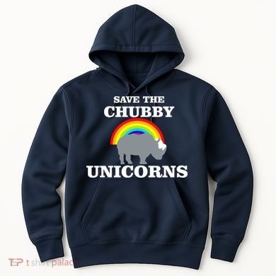 Save The Chubby Unicorns Rainbow Hoodie