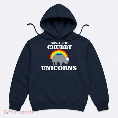 Save The Chubby Unicorns Rainbow Hoodie