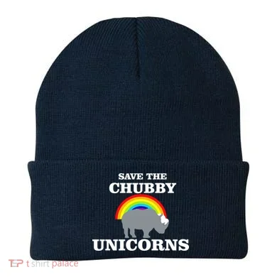 Save The Chubby Unicorns Rainbow Beanie