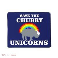 Save The Chubby Unicorns Rainbow Mousepad thumb 0