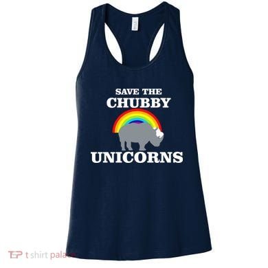 Save The Chubby Unicorns Rainbow Women's Tank Top