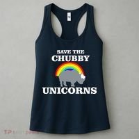 Save The Chubby Unicorns Rainbow Women's Tank Top thumb 3