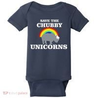 Save The Chubby Unicorns Rainbow Baby Bodysuit thumb 0