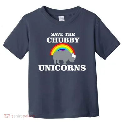 Save The Chubby Unicorns Rainbow Toddler T-Shirt