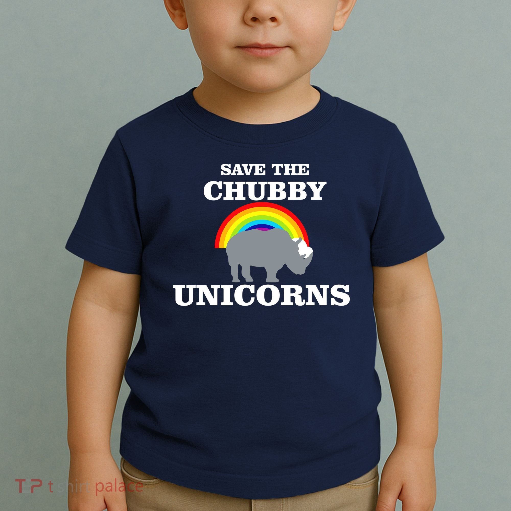 Save The Chubby Unicorns Rainbow Toddler T-Shirt