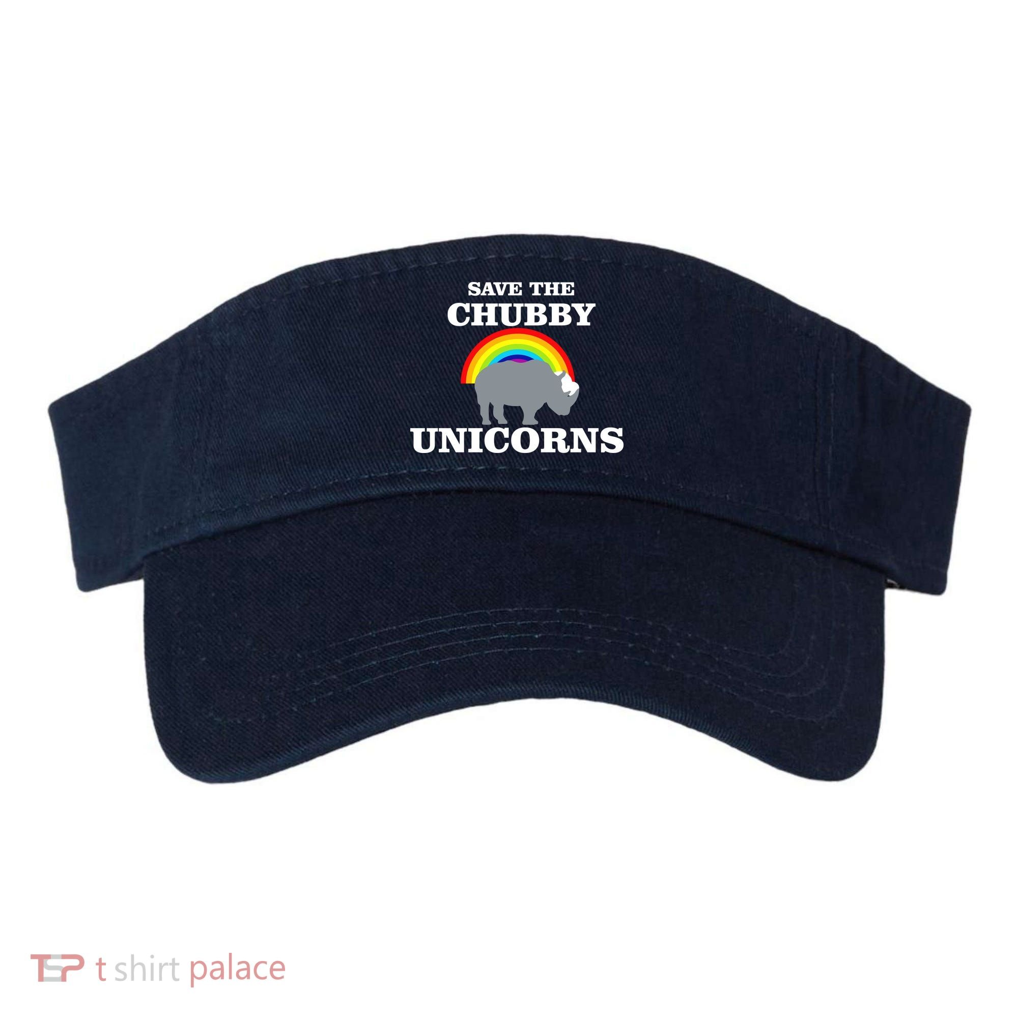 Save The Chubby Unicorns Rainbow Visor