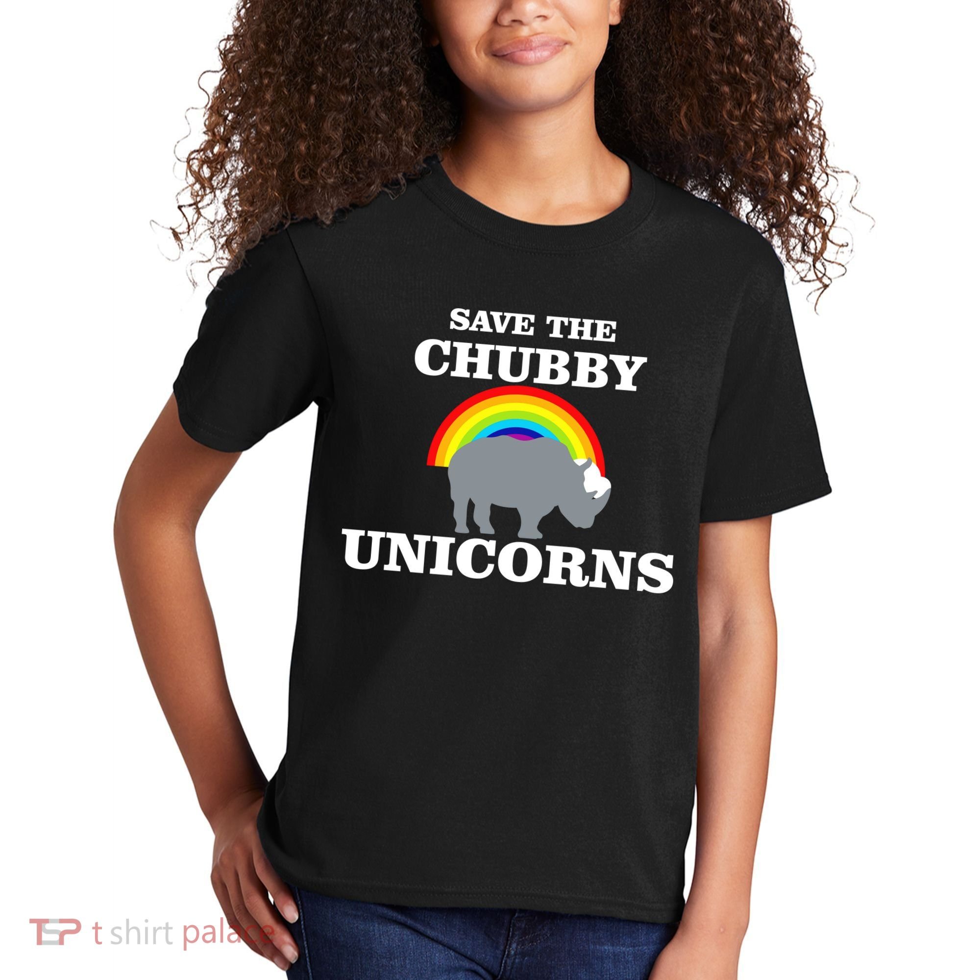 Save The Chubby Unicorns Rainbow Kids T-Shirt