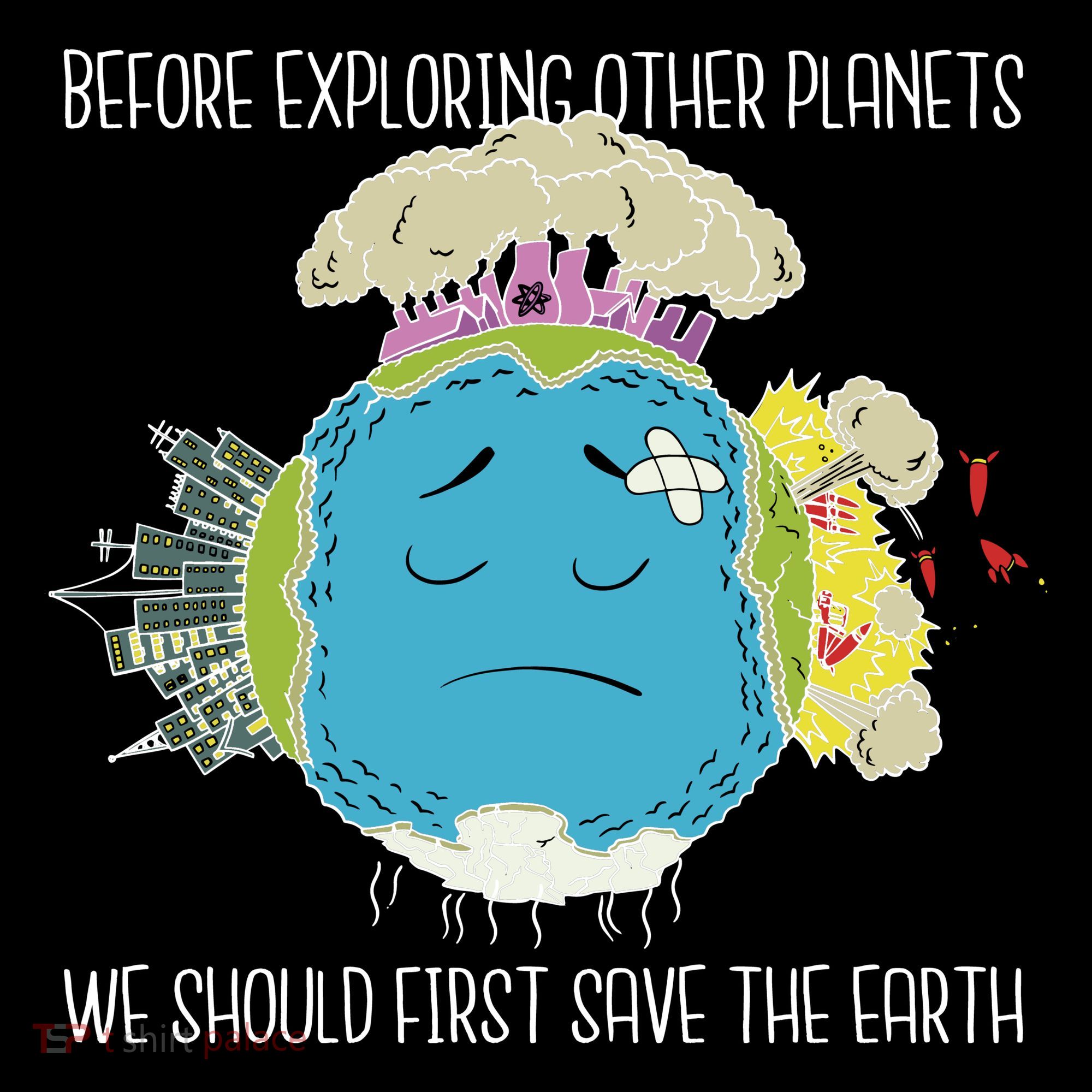 Save The Earth Before Exploring Other Planets Apron