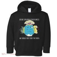 Save The Earth Before Exploring Other Planets Toddler Hoodie thumb 0