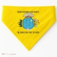 Save The Earth Before Exploring Other Planets USA-Made Doggie Bandana thumb 0