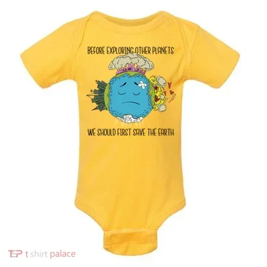 Save The Earth Before Exploring Other Planets Baby Bodysuit