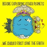 Save The Earth Before Exploring Other Planets Kids Long Sleeve Shirt thumb 2