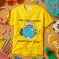 Save The Earth Before Exploring Other Planets Kids T-Shirt thumb 3