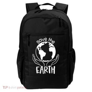 Save The Earth Holding Globe Backpack