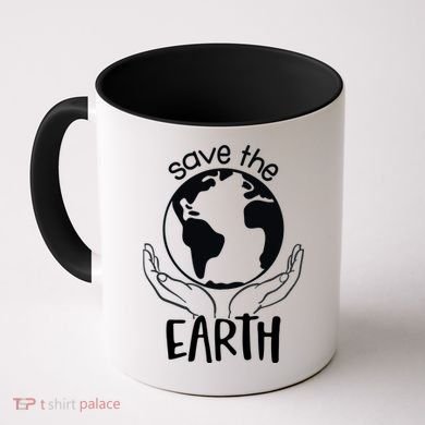 Save The Earth Holding Globe Coffee Mug