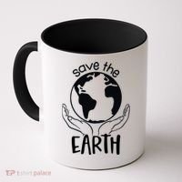 Save The Earth Holding Globe Coffee Mug thumb 0