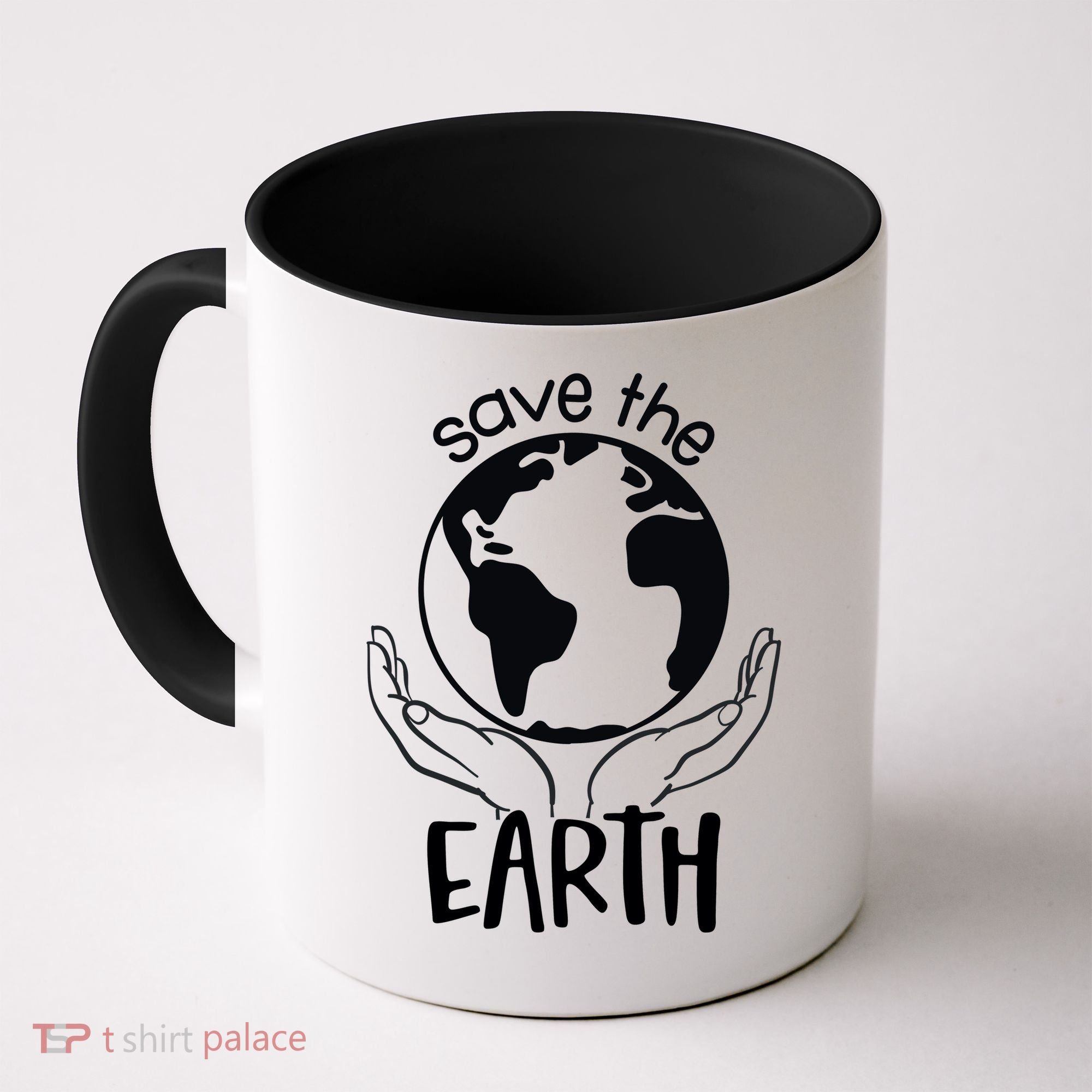 Save The Earth Holding Globe Coffee Mug