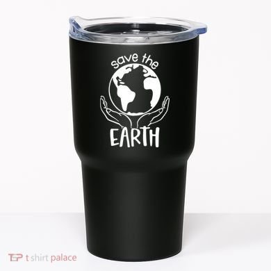 Save The Earth Holding Globe Tumbler