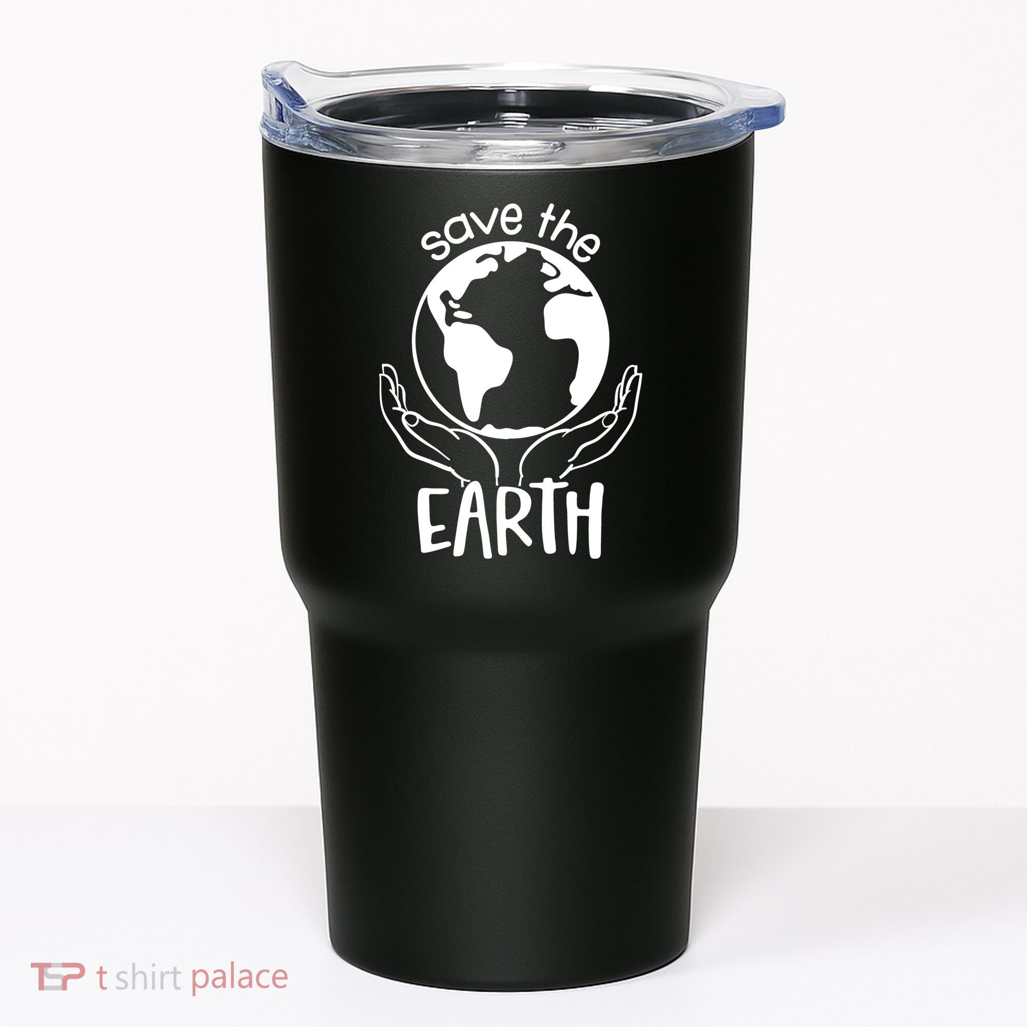Save The Earth Holding Globe Tumbler