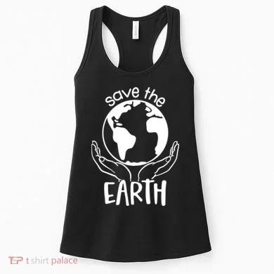 Save The Earth Holding Globe Women's Tank Top