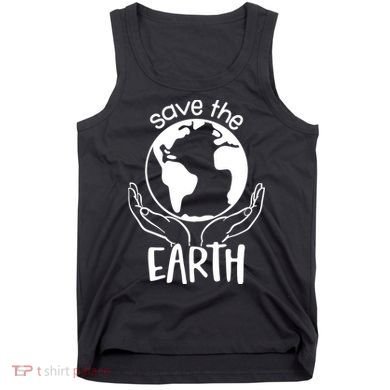 Save The Earth Holding Globe Tank Top