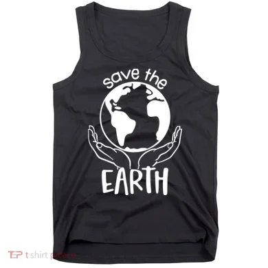 Save The Earth Holding Globe Tank Top