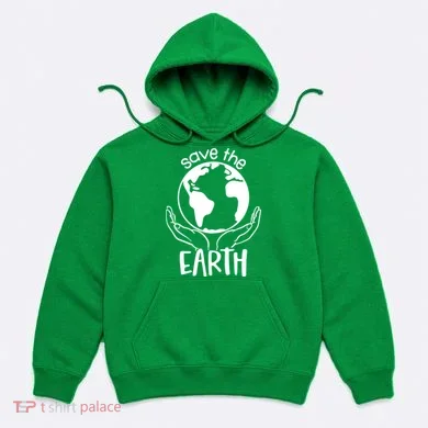Save The Earth Holding Globe Hoodie