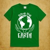 Save The Earth Holding Globe T-Shirt thumb 5
